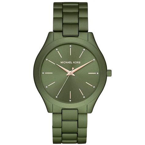 olive michael kors watch|Oversized Lexington Green.